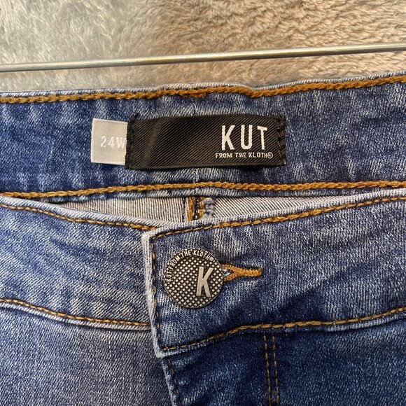 Kut from the Kloth Women Ana High Rise Fab Ab Flare Stretch Denim Jean 24W Plus - Picture 6 of 11